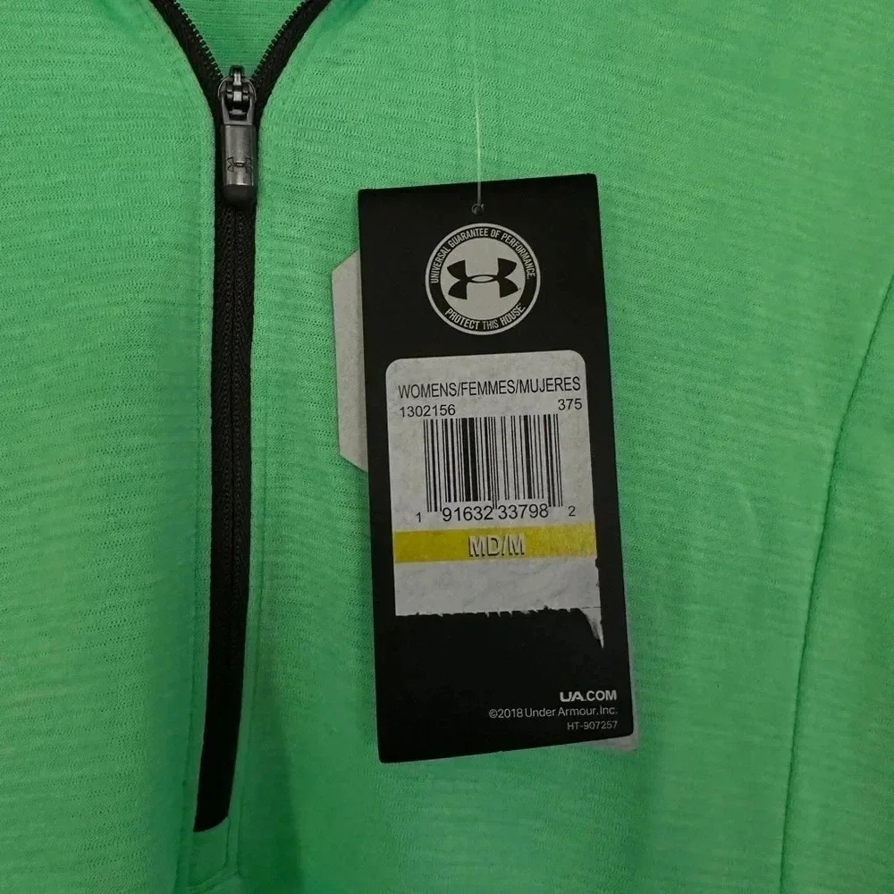 Women’s Under Armour Medium Jacket NWT Green - Picture 2 of 4